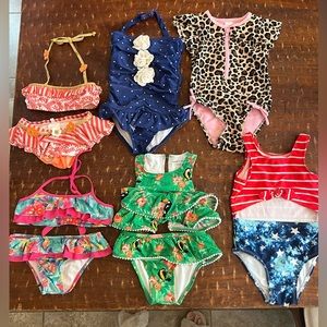 Girls swim bundle - 6 pieces - Janie and Jack, Cat & Jack and more